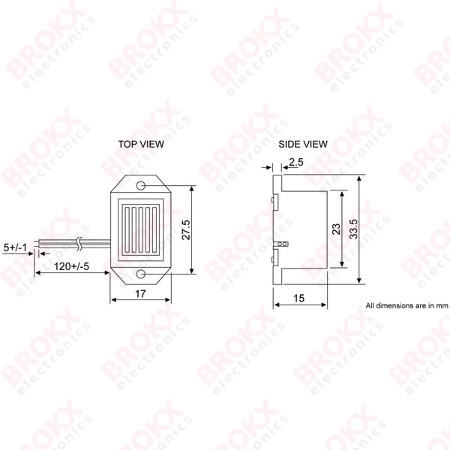 Piezo buzzer 24VDC - Click Image to Close