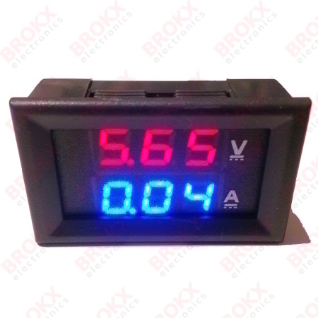 Digitale paneelmeter 0-100VDC 0-10A