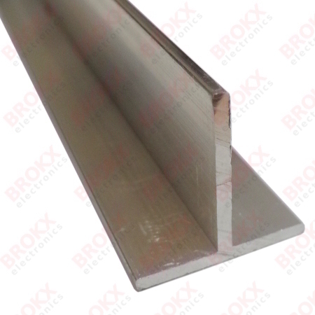 T profile 25 x 25 x 2 mm Aluminium