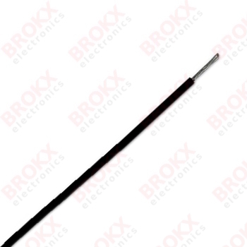 Mounting wire 0.2 mm² (solid) Black 10 m - Click Image to Close