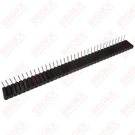 Header Pin Female Haaks - steek 2,54 mm - 1x36