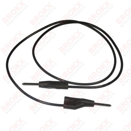 Test Lead Black 0.5 m 2 mm banana - Click Image to Close