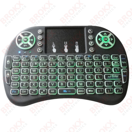 Wireless mini keyboard with touchpad