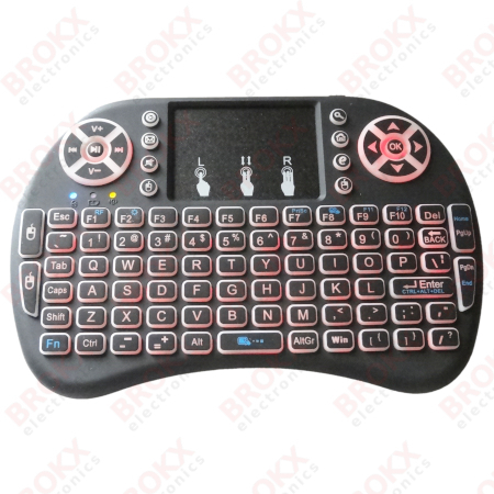 Wireless mini keyboard with touchpad