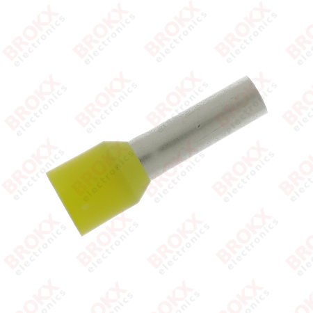 Bootlace ferrule 6 mm² Yellow