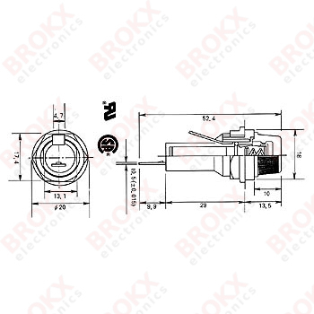 Fuse Holder for 6.3x32mm Panel mount