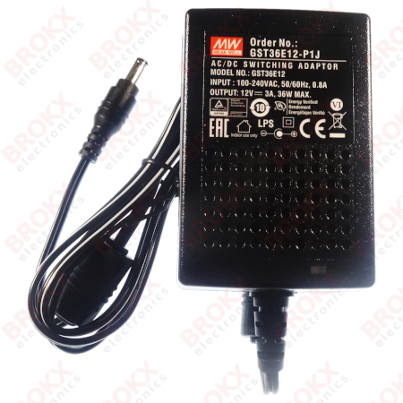 Adapter voeding 12 VDC 3 A