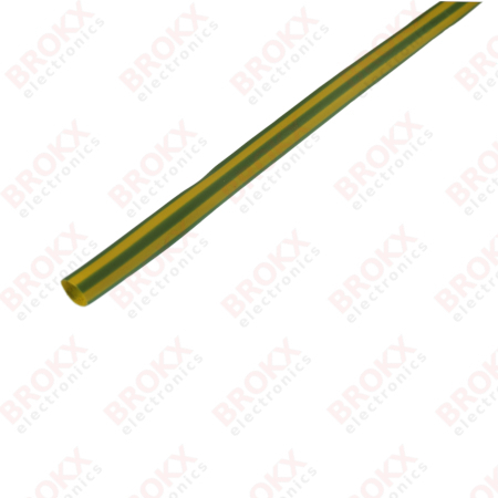 Heat shrink sleeve 4.8 mm per meter Yellow-Green - Click Image to Close