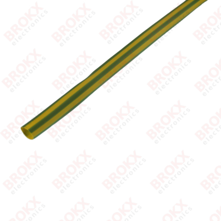 Heat shrink sleeve 4.8 mm per meter Yellow-Green - Click Image to Close