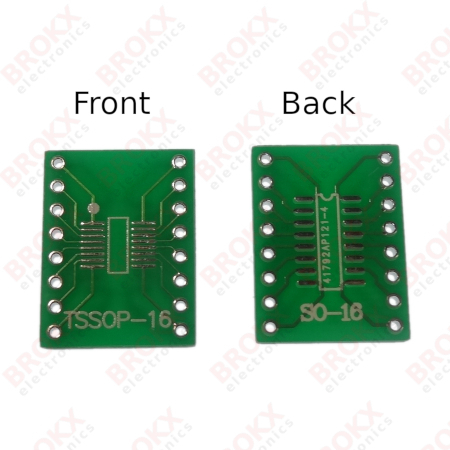 SO-16/SOIC-16/TSSOP-16 adapter board - Klik op de afbeelding om het venster te sluiten