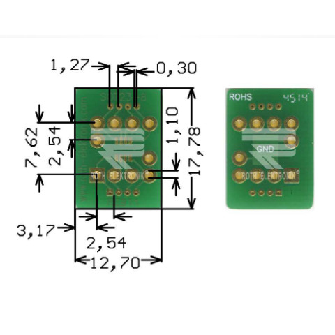 SOT23-8 adapter board