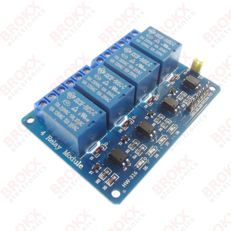 Relay module 5 V change-over 4 channel