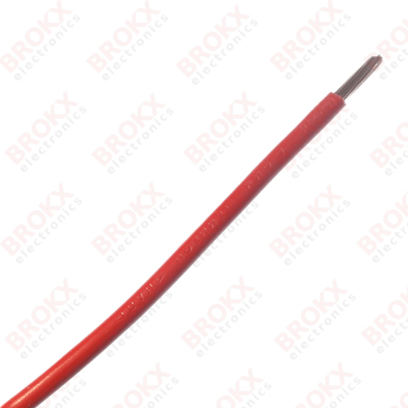 Flexibele draad 6 mm² Rood