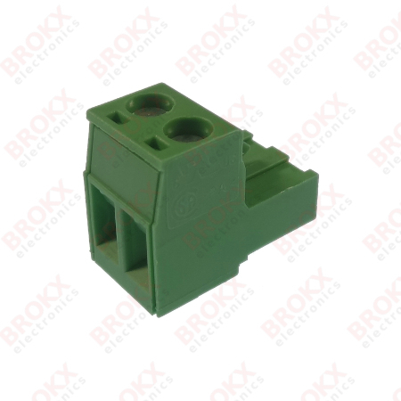 Pluggable screw terminal 2 pins - 5.08 mm pitch - Plug