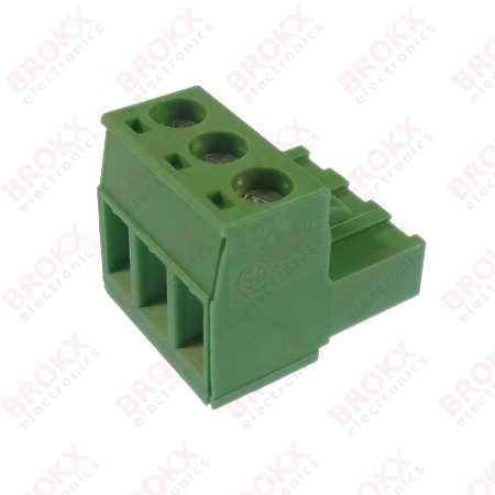 Pluggable screw terminal 3 pins - 5.08 mm pitch - Plug