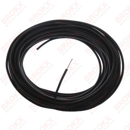 Mounting wire 0.5 mm² (solid) Black 10 m - Click Image to Close