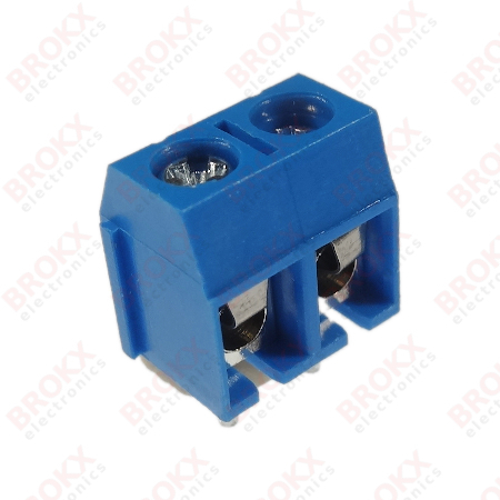 Screw terminal 2 pins - 5.08 mm pitch - angled - Click Image to Close