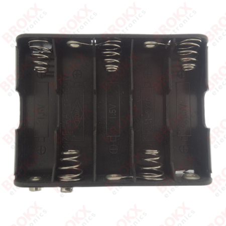 Batterij houder 10 x AA met 9 V clip aansluiting