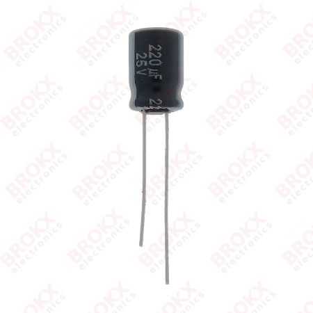 220 µF 25 V 105 ºC