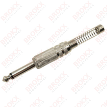 Jack 6,35 mm - mannelijk - mono - metaal