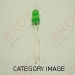 LED green 5 mm 12V