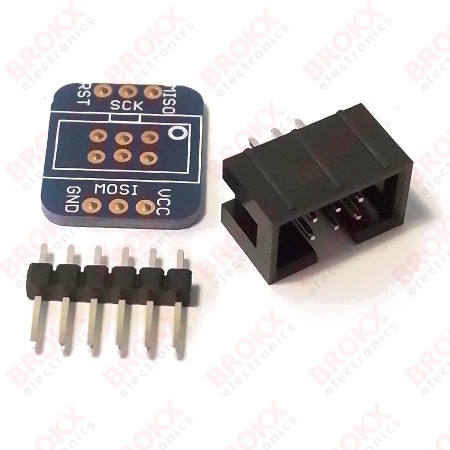 6-pin AVR ISP Breadboard Adapter - Klik op de afbeelding om het venster te sluiten