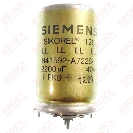 2200 µF 40 V Sikorel 125 - Click Image to Close