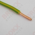 Housing wire 2.5 mm² (solid) Yellow/Green