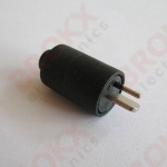 Loudspeaker plug - male - solder - Click Image to Close