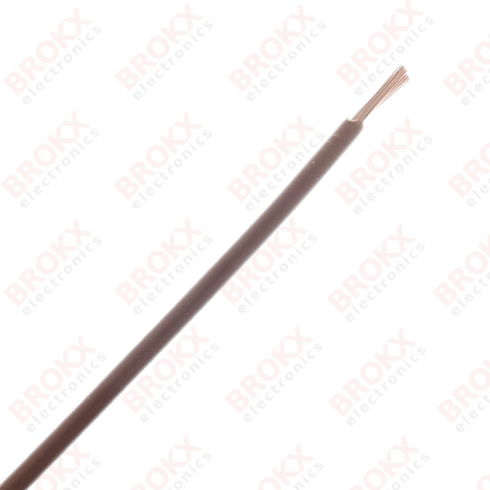 Stranded wire 1.5 mm² H07 V-K Brown - Click Image to Close