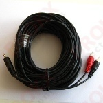3.5 mm Jack - RCA cable (stereo) 15 m - Click Image to Close