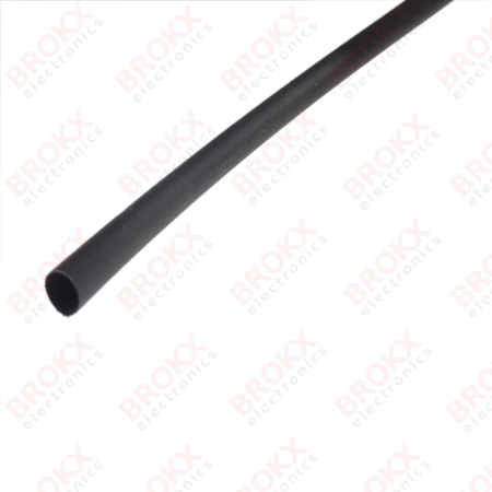 Heat shrink sleeve 4.8 mm per meter Black - Click Image to Close