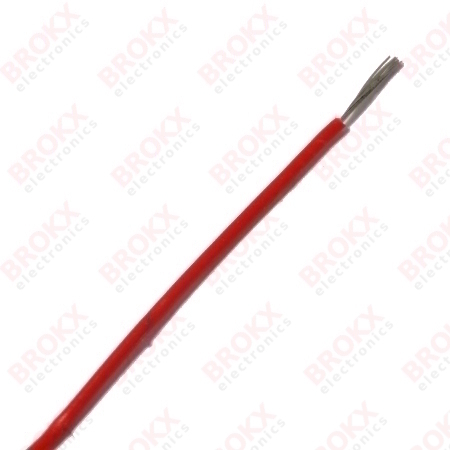 Mounting wire 0,14 mm² (Flexible) Red - Click Image to Close