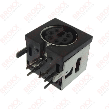 Mini DIN print connector female - 6-polig (PS2)